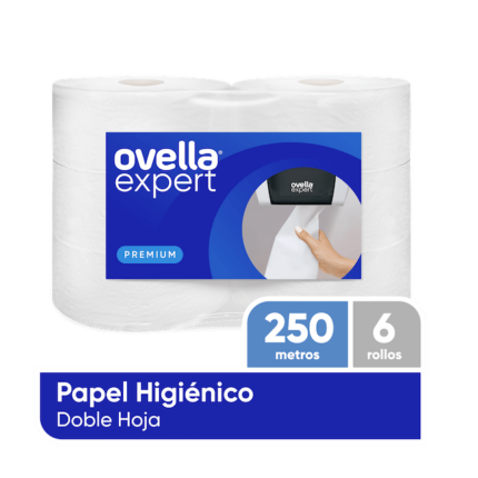 1 Papel Higienico Rollo Ovella H/D Pack 6 x 250 mts