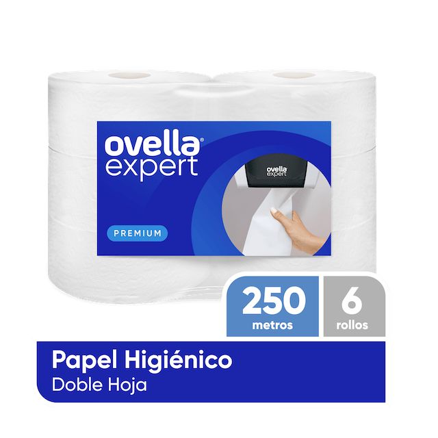 1 Papel Higienico Rollo Ovella H/D Pack 6 x 250 mts