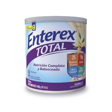 1 Enterex Total Frutilla Libre de Gluten y Lactosa Tarro 400 grs