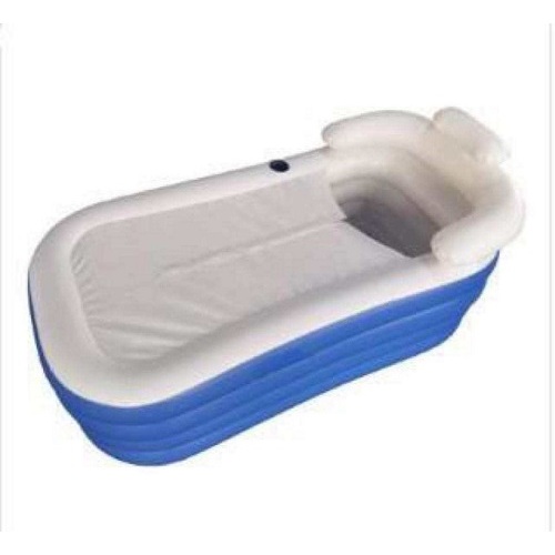 Bañera hinchable plegable de PVC para adultos de 130 X 70 X 70 cm
