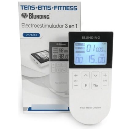 1 Electroestimulador Tens EMS Fitness Blunding 2 Canales